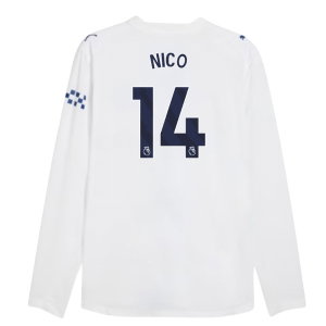 2026-2027 Man City Authentic Long Sleeve Third Shirt (Nico 14)