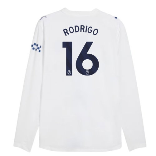 2026-2027 Man City Authentic Long Sleeve Third Shirt (Rodrigo 16)
