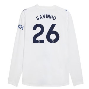 2026-2027 Man City Authentic Long Sleeve Third Shirt (Savinho 26)