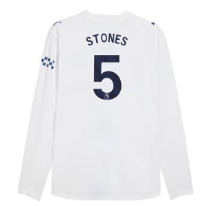 2026-2027 Man City Authentic Long Sleeve Third Shirt (Stones 5)