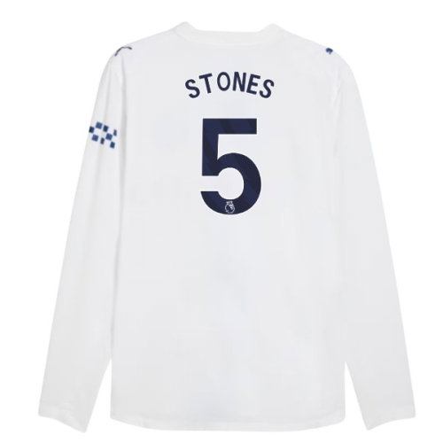 2026-2027 Man City Authentic Long Sleeve Third Shirt (Stones 5)