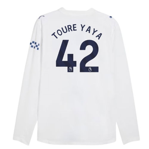 2026-2027 Man City Authentic Long Sleeve Third Shirt (Toure Yaya 42)