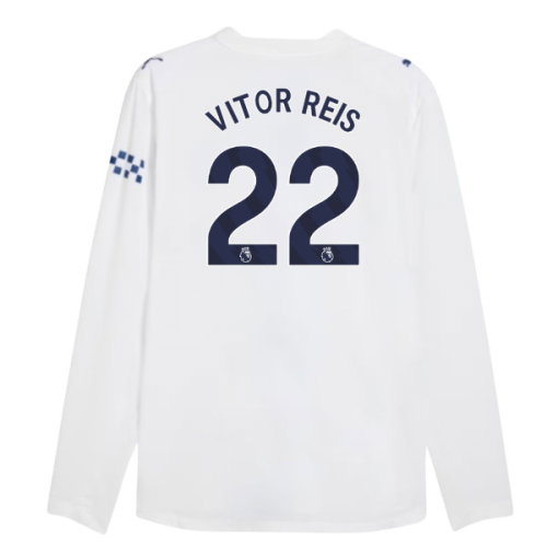2026-2027 Man City Authentic Long Sleeve Third Shirt (Vitor Reis 22)