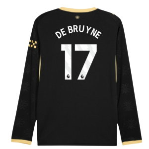 2026-2027 Man City Away Long Sleeve Shirt (De Bruyne 17)