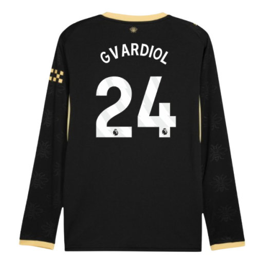 2026-2027 Man City Away Long Sleeve Shirt (Gvardiol 24)