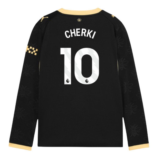 2026-2027 Man City Away Long Sleeve Shirt (Kids) (Cherki 10)