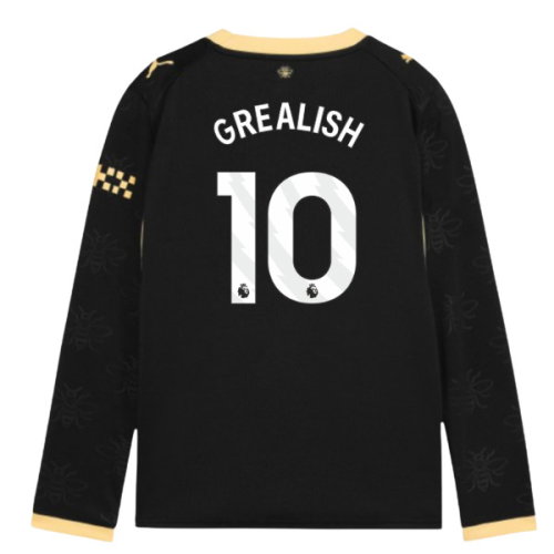 2026-2027 Man City Away Long Sleeve Shirt (Kids) (Grealish 10)