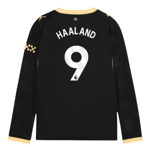 2026-2027 Man City Away Long Sleeve Shirt (Kids) (Haaland 9)