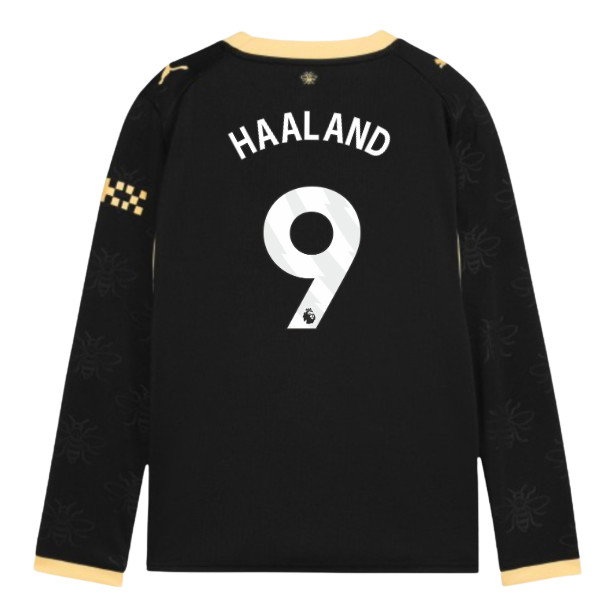 2026-2027 Man City Away Long Sleeve Shirt (Kids) (Haaland 9)