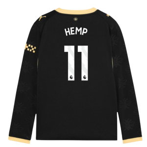 2026-2027 Man City Away Long Sleeve Shirt (Kids) (Hemp 11)