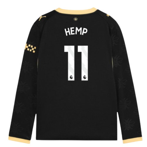 2026-2027 Man City Away Long Sleeve Shirt (Kids) (Hemp 11)