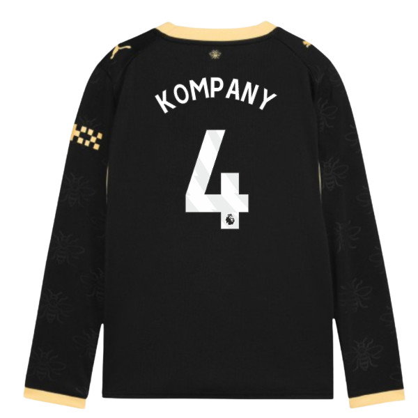2026-2027 Man City Away Long Sleeve Shirt (Kids) (Kompany 4)