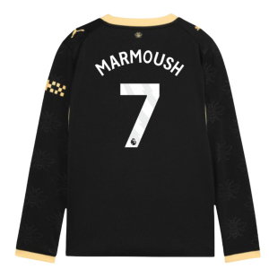 2026-2027 Man City Away Long Sleeve Shirt (Kids) (Marmoush 7)