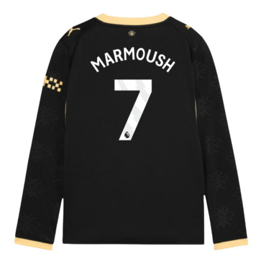 2026-2027 Man City Away Long Sleeve Shirt (Kids) (Marmoush 7)