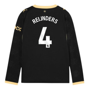 2026-2027 Man City Away Long Sleeve Shirt (Kids) (Reijnders 4)
