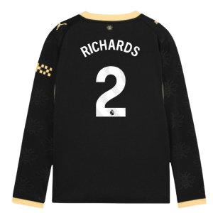 2026-2027 Man City Away Long Sleeve Shirt (Kids) (Richards 2)