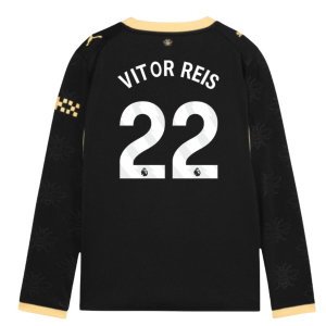 2026-2027 Man City Away Long Sleeve Shirt (Kids) (Vitor Reis 22)