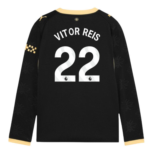 2026-2027 Man City Away Long Sleeve Shirt (Kids) (Vitor Reis 22)