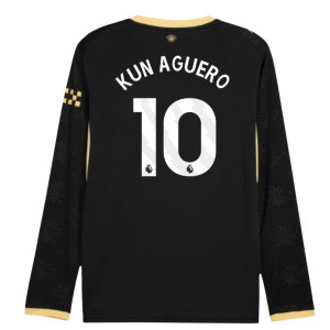 2026-2027 Man City Away Long Sleeve Shirt (Kun Aguero 10)
