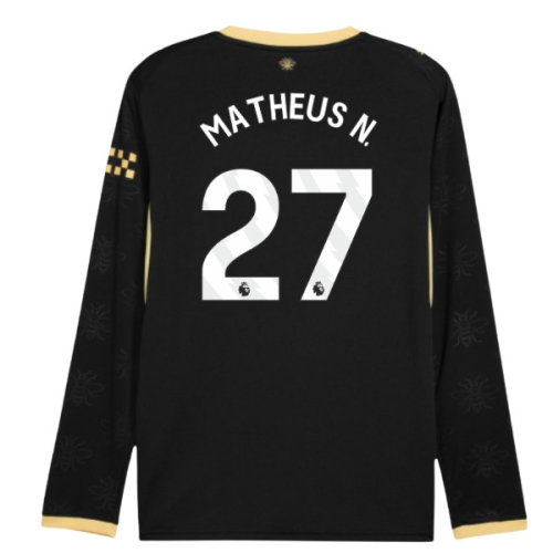2026-2027 Man City Away Long Sleeve Shirt (Matheus N. 27)