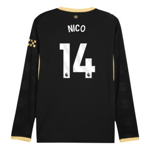 2026-2027 Man City Away Long Sleeve Shirt (Nico 14)