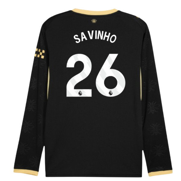 2026-2027 Man City Away Long Sleeve Shirt (Savinho 26)
