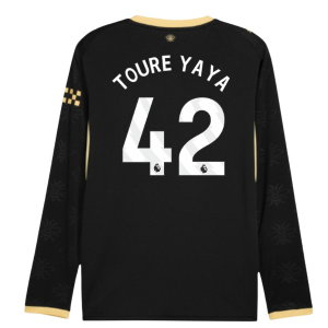 2026-2027 Man City Away Long Sleeve Shirt (Toure Yaya 42)