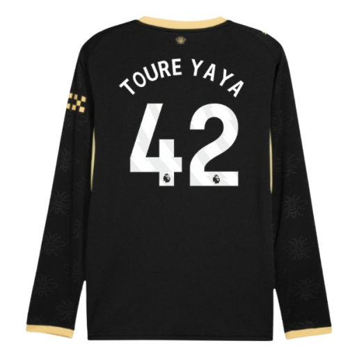 2026-2027 Man City Away Long Sleeve Shirt (Toure Yaya 42)