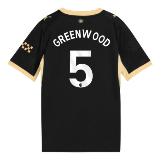 2026-2027 Man City Away Shirt (Kids) (Greenwood 5)