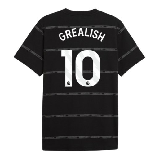 2026-2027 Man City ftblCulture Tee AOP (Black) (Grealish 10)