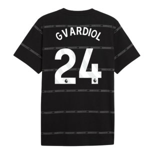 2026-2027 Man City ftblCulture Tee AOP (Black) (Gvardiol 24)