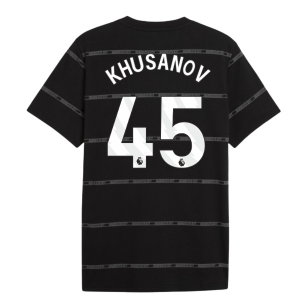 2026-2027 Man City ftblCulture Tee AOP (Black) (Khusanov 45)