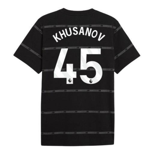 2026-2027 Man City ftblCulture Tee AOP (Black) (Khusanov 45)