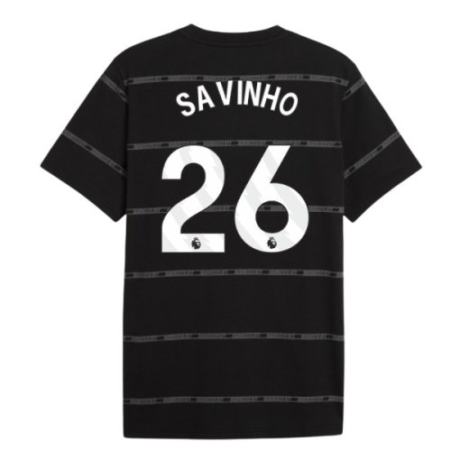 2026-2027 Man City ftblCulture Tee AOP (Black) (Savinho 26)