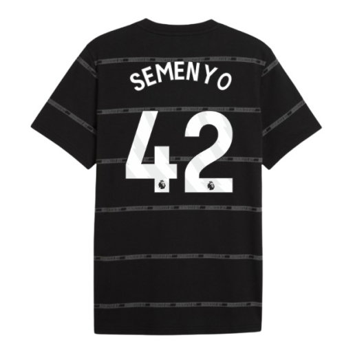2026-2027 Man City ftblCulture Tee AOP (Black) (Semenyo 42)