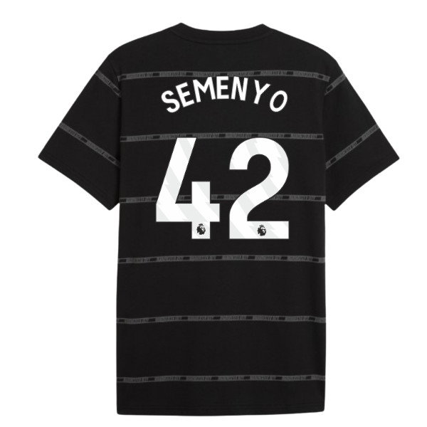 2026-2027 Man City ftblCulture Tee AOP (Black) (Semenyo 42)