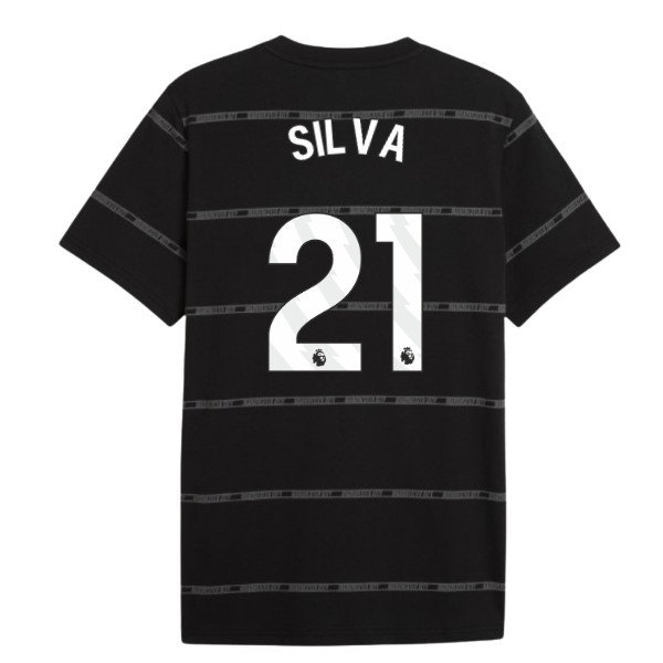2026-2027 Man City ftblCulture Tee AOP (Black) (Silva 21)