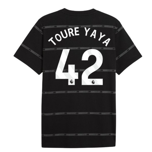 2026-2027 Man City ftblCulture Tee AOP (Black) (Toure Yaya 42)