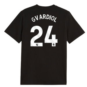 2026-2027 Man City FtblCulture Tee (Black) (Gvardiol 24)