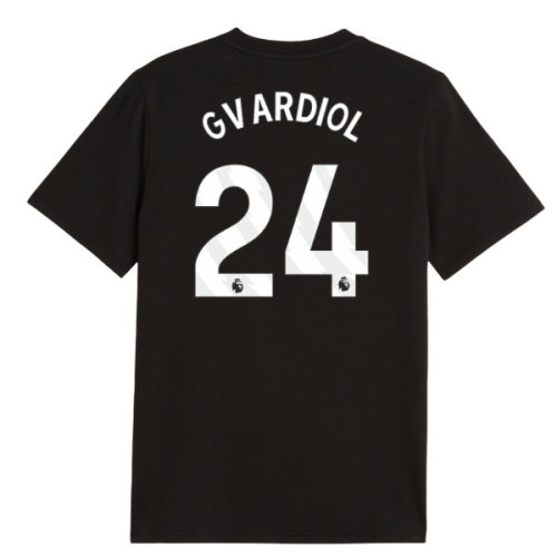 2026-2027 Man City FtblCulture Tee (Black) (Gvardiol 24)