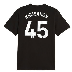 2026-2027 Man City FtblCulture Tee (Black) (Khusanov 45)