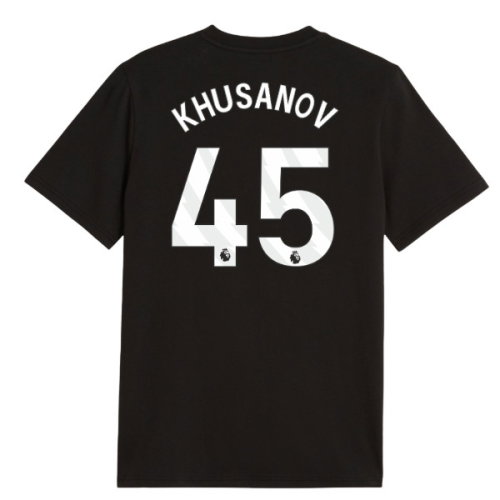 2026-2027 Man City FtblCulture Tee (Black) (Khusanov 45)