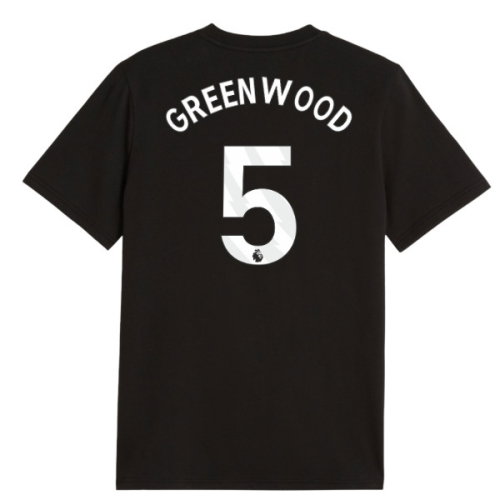 2026-2027 Man City FtblCulture Tee (Black) - Kids (Greenwood 5)