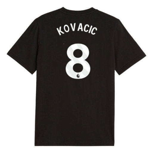 2026-2027 Man City FtblCulture Tee (Black) - Kids (Kovacic 8)