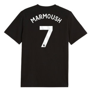 2026-2027 Man City FtblCulture Tee (Black) - Kids (Marmoush 7)