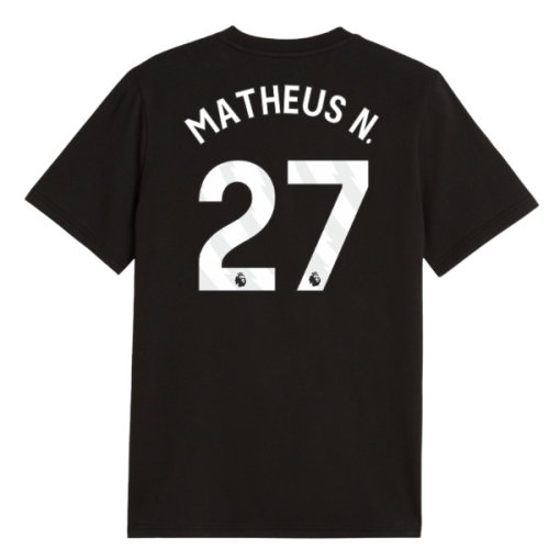 2026-2027 Man City FtblCulture Tee (Black) - Kids (Matheus N. 27)