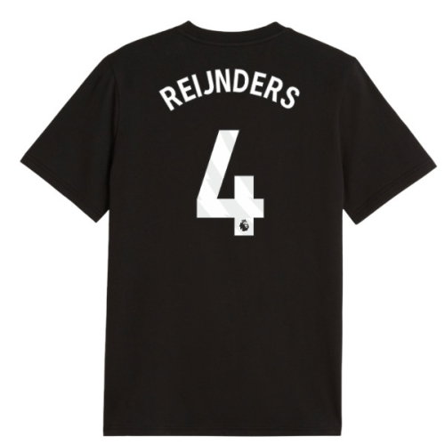2026-2027 Man City FtblCulture Tee (Black) - Kids (Reijnders 4)
