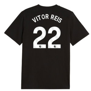 2026-2027 Man City FtblCulture Tee (Black) - Kids (Vitor Reis 22)