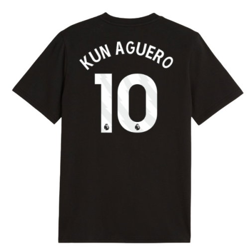 2026-2027 Man City FtblCulture Tee (Black) (Kun Aguero 10)