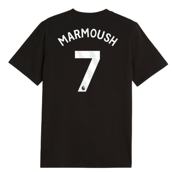 2026-2027 Man City FtblCulture Tee (Black) (Marmoush 7)